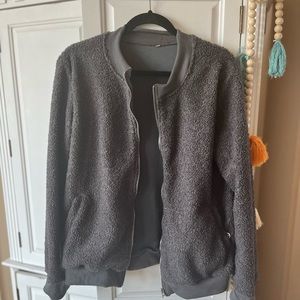 Gray Teddy Bear Jacket